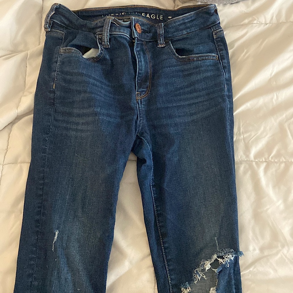 Light blue American eagle Next level stretch skinny jeans
